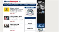 Desktop Screenshot of motorbransjen.no